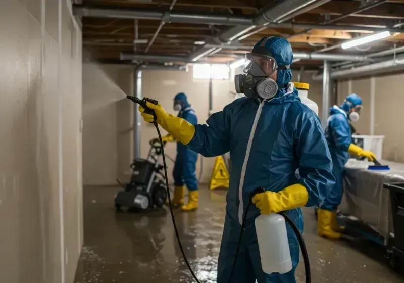 Basement Sanitization and Antimicrobial Treatment process in Fairburn, GA